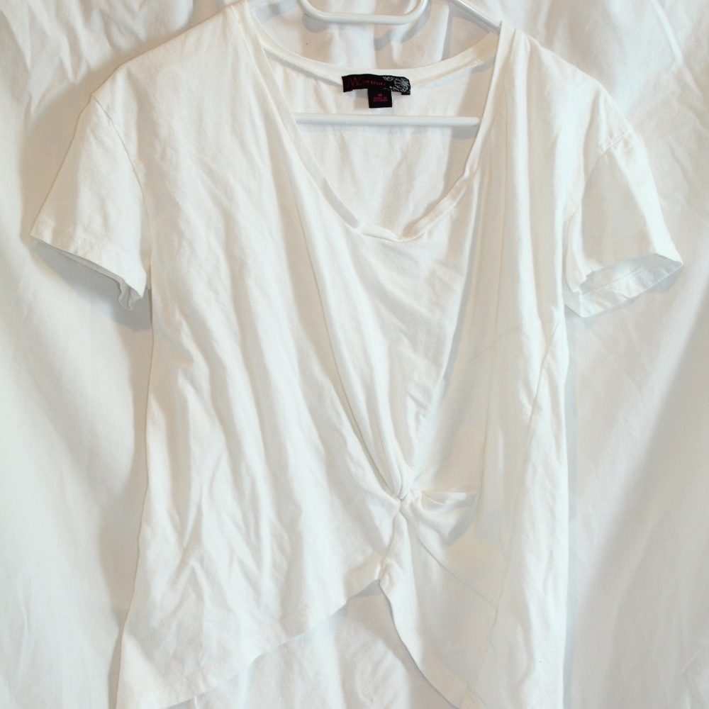 JW white cropped top